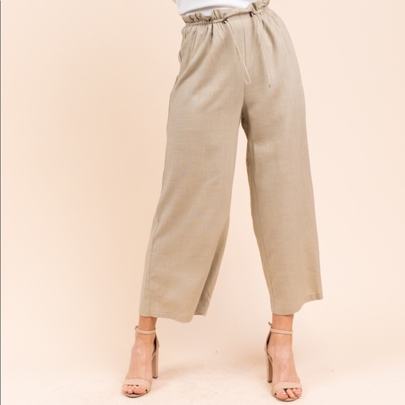 Wide Drawstring Pants - Picture 2 of 4